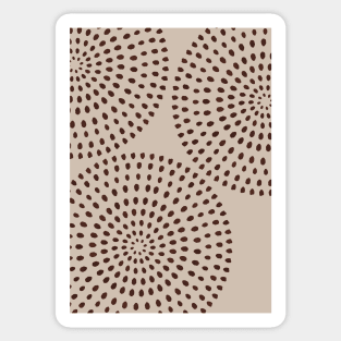 Boho Mid Century Dots 7 Sticker